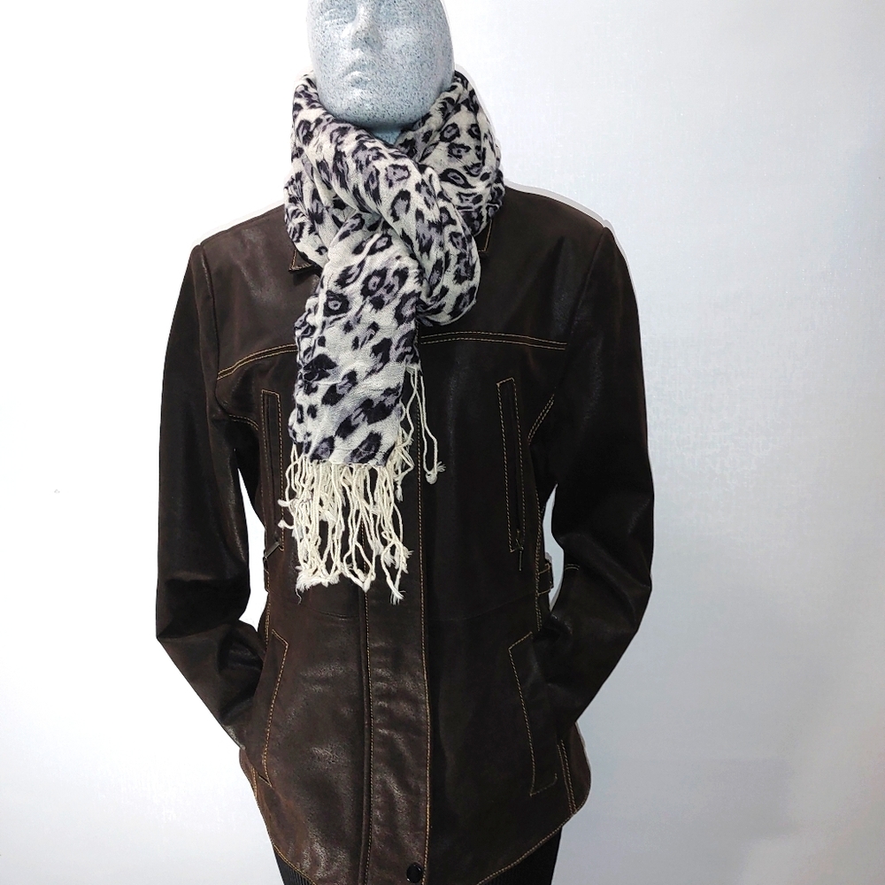 Cruze 100% Leather Jacket Brown Size M